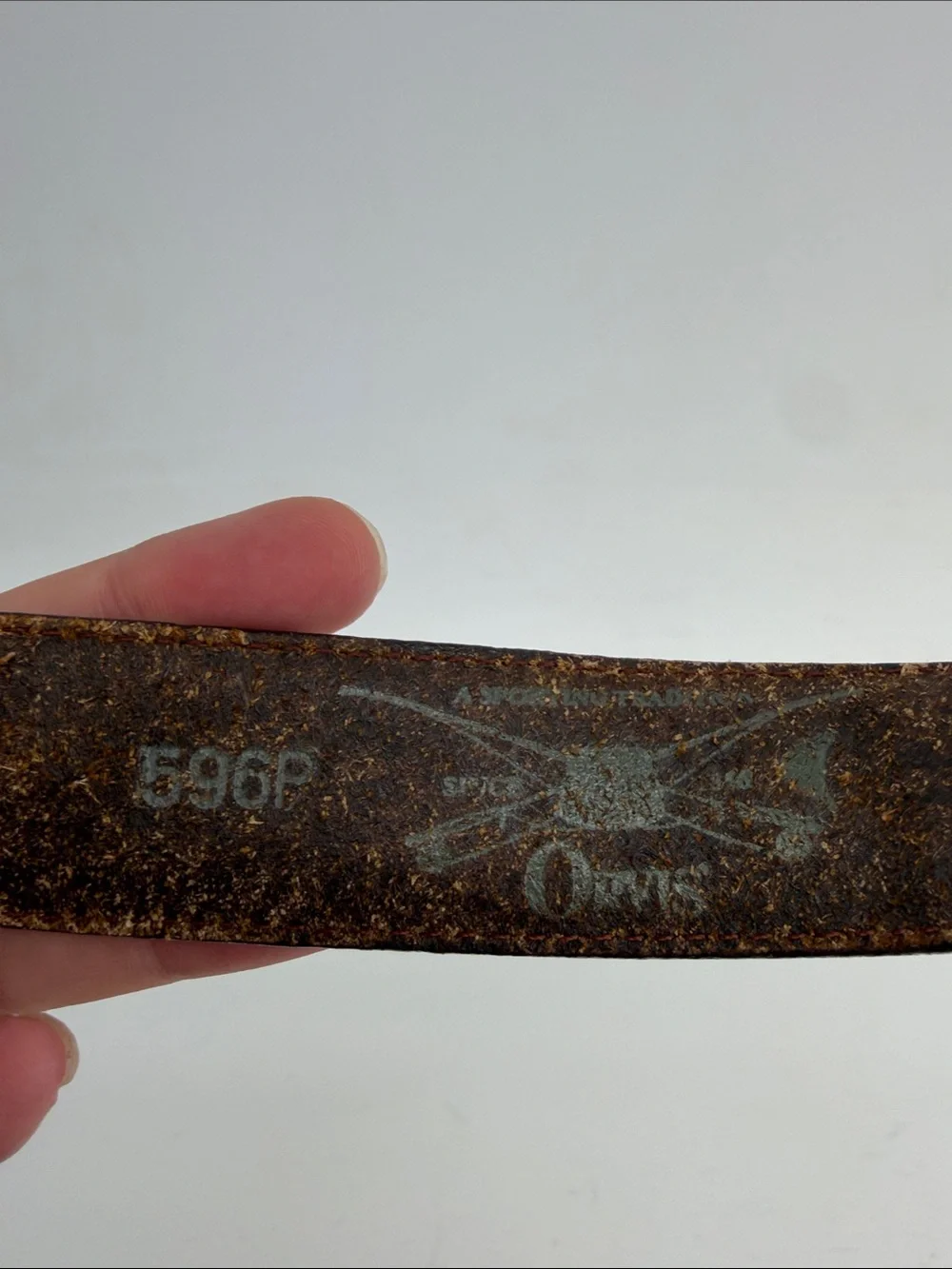 Vintage Orvis leather southwestern American Indian inspired belt sz 32